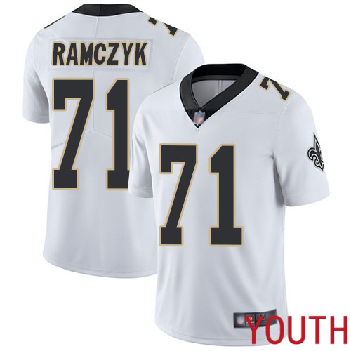 New Orleans Saints Limited White Youth Ryan Ramczyk Road Jersey NFL Football #71 Vapor Untouchable Jersey